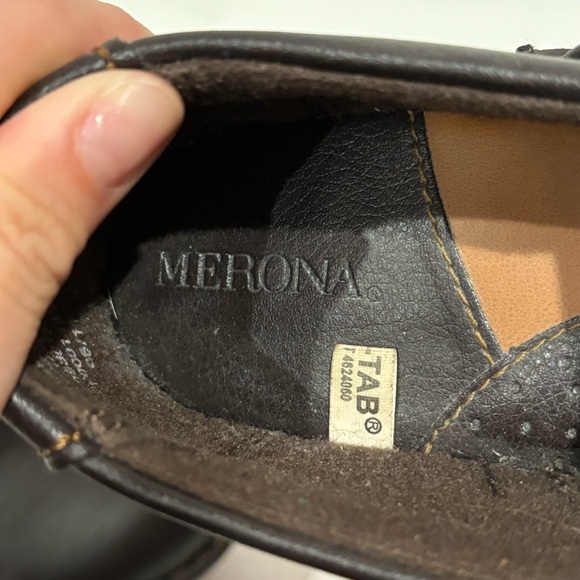 MERONA Women’s Slip On Casual Work Clogs - black & brown, size 7.5 - Picture 6 of 7